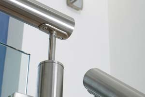 Stainless steel and glass balustrade