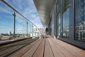 Stainless steel and glass balustrade