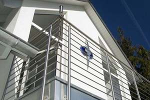 Stainless steel balcony balustrade